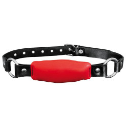 Kiotos Baillon en cuir Silence Stick Rouge